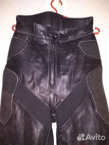 Брюки кожаные мотоциклетные