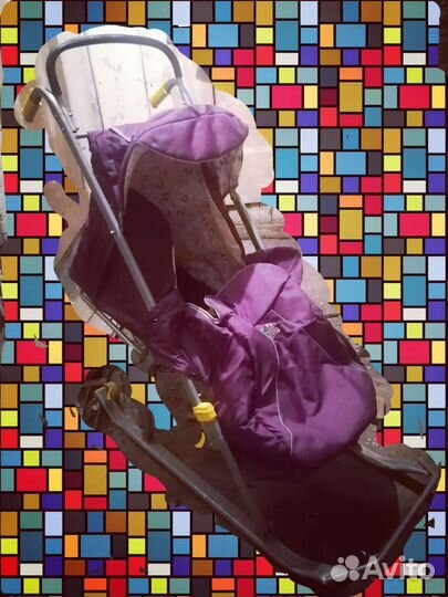 Детские санки коляска бу