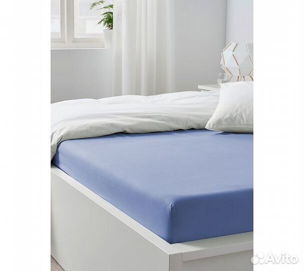 Простынь GoodNight Сатин 180х200х20 Лаванда на рез