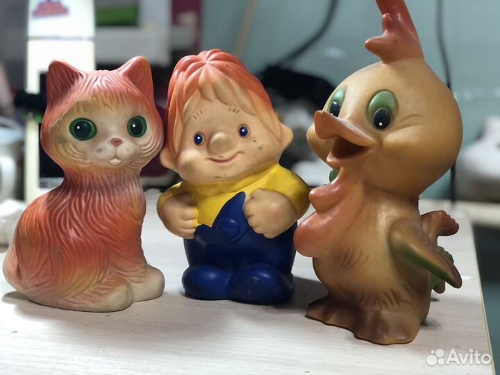 Резиновые игрушки пищалки СССР