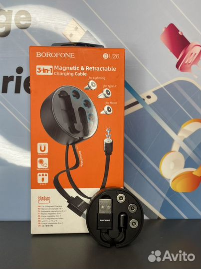 Магнитный кабель (lighting, microusb, Type-c)