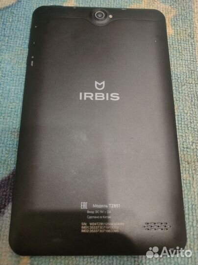 Планшет irbis TZ851