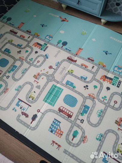 Детский игровой коврик складной