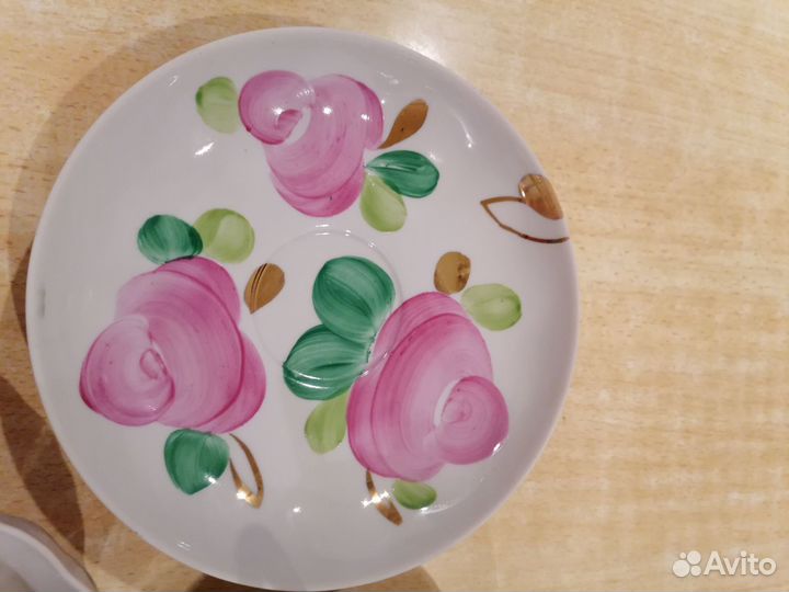 Чайный сервиз Дулево Агашки розы