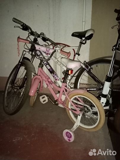 Велосипед детский. Розовый
