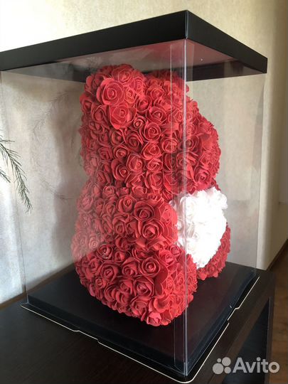 Мишка из роз 40 см