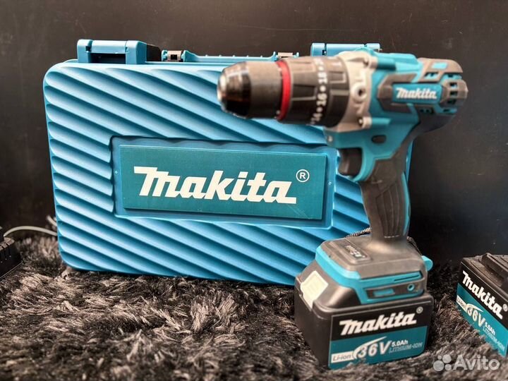 Шуруповерт аккумуляторный 36v makita в кейсе