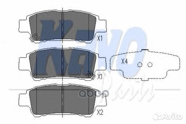 KBP-9014 Колодки тормозные toyota avensis verso