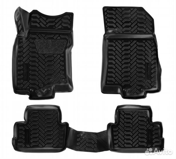 Ковры в салон (3D с подпят.) для nissan qashqai