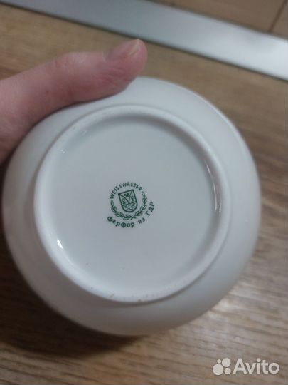 Сахарница молочник,масленка Wеisswаssеr фарфор ГДР