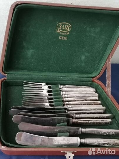 Набор столовых приборов антикварный