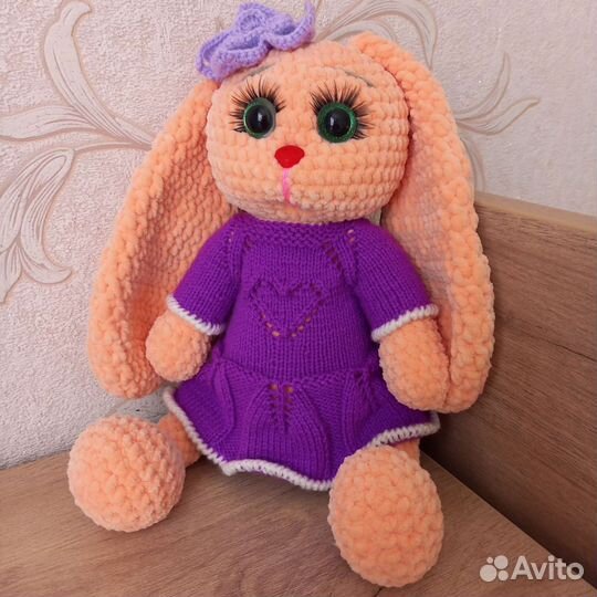 Мягкая игрушка заяц ручная работа