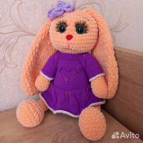 Мягкая игрушка заяц ручная работа