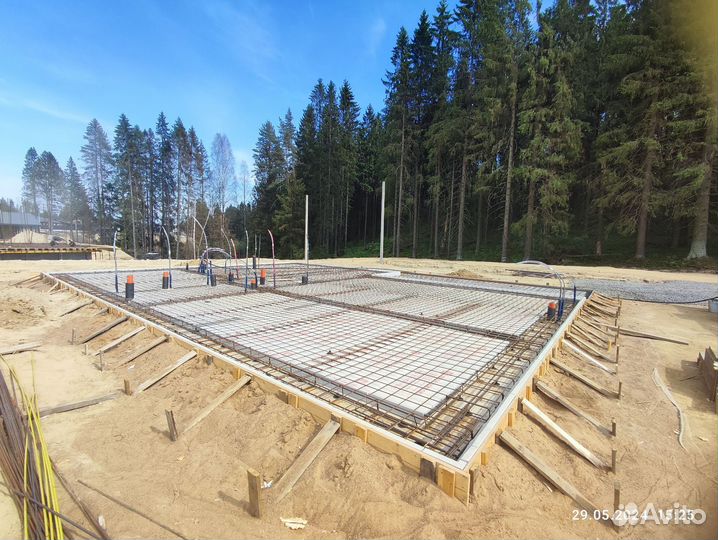 Фундамент плита под ключ