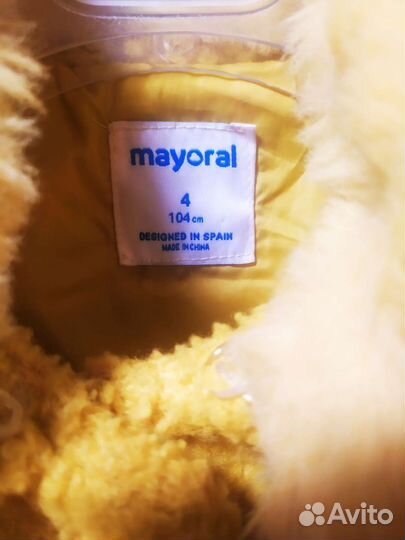 Пальто для девочки 104 mayoral
