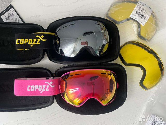 Горнолыжные очки с доп стеклом