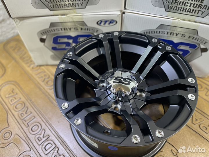 Диски для квадроцикла ITP SS 212 black 4*110 12