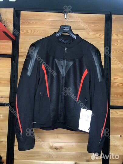 Dainese MIG Куртка из кожи/ткани (черный/красный)