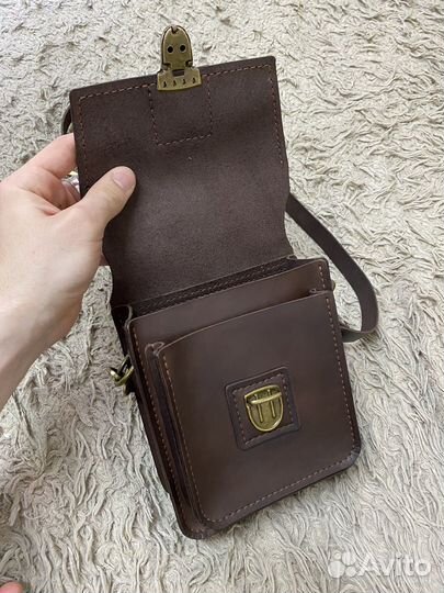 Сумка мужская из натуральной кожи