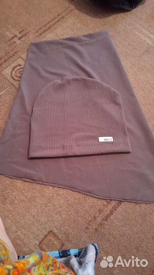 Тёплые хиджабы с шапкой