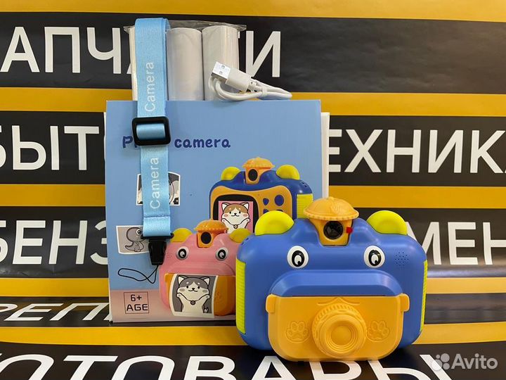 Детский фотоаппарат Print Camera Children’s blue