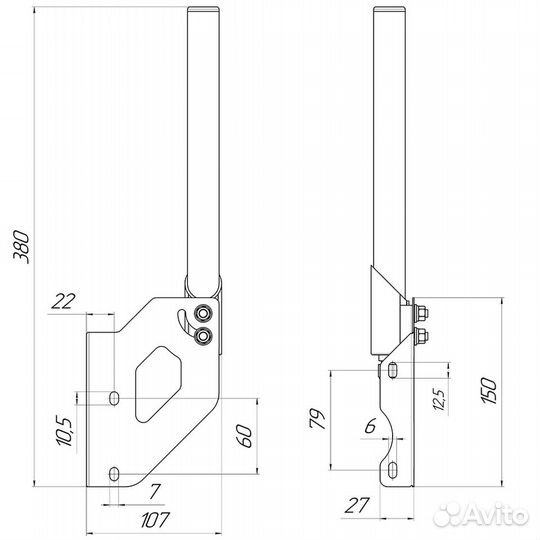 WiFi антенна 2,4ггц KC6-2400T