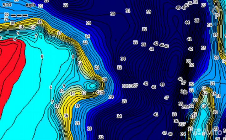Карта глубин C-MAP RS-Y050 Genesis live