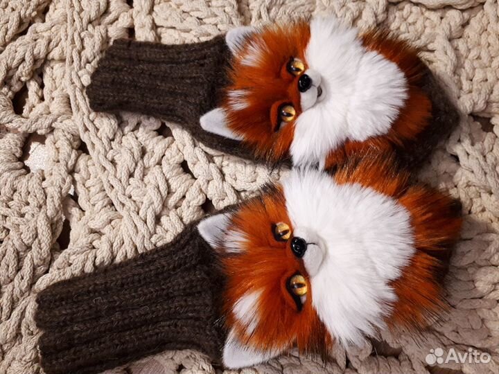 Варежки с лисичками