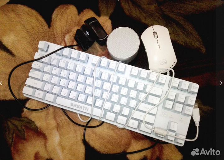 Веб-камера, клавиатура, мышь, колонка