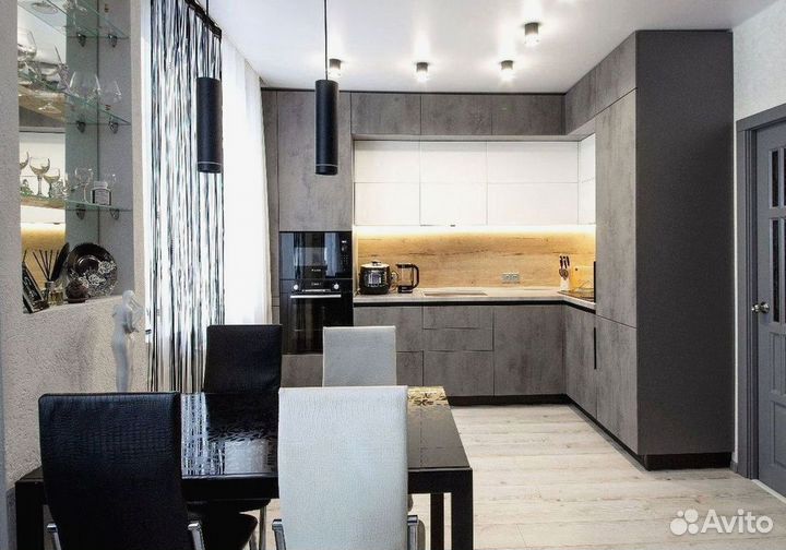 Кухня в потолок на заказ в Ростове-на-Дону