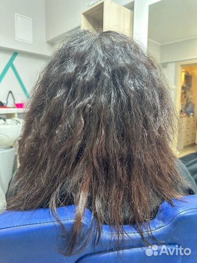 Кератиновое выпрямление волос