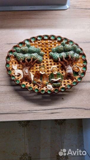 Картина из глины