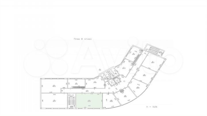 Аренда офиса 53.5 кв.метров, 8 этаж