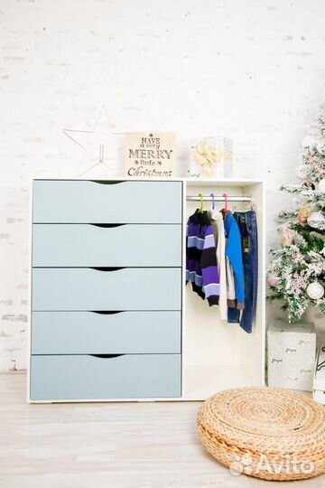 Комод 5 ящиков со штангой