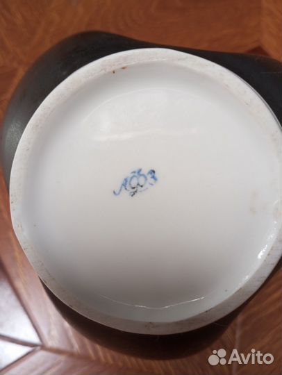 Ваза фарфоровая Кристалл лфз СССР