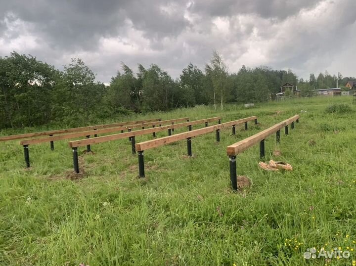 Монтаж свай