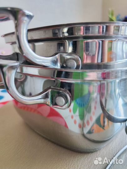 Кастрюли 2л и 3л Сталь