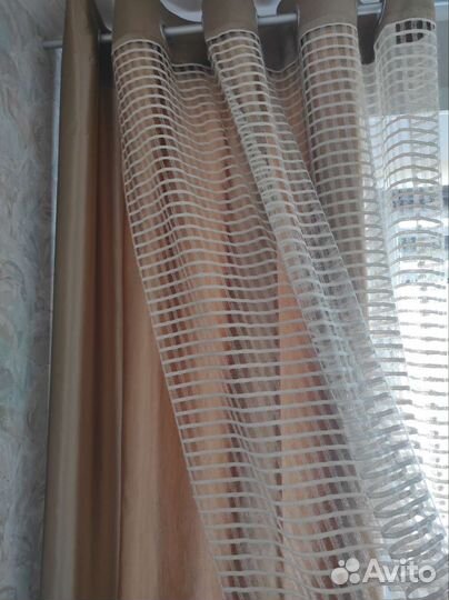 Шторы и тюль в комплекте