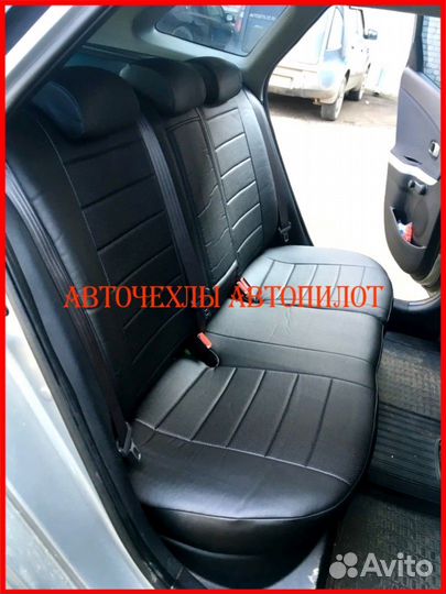 Чехлы Автопилот Kia Ceed 3 из экокожи чёрные Класс