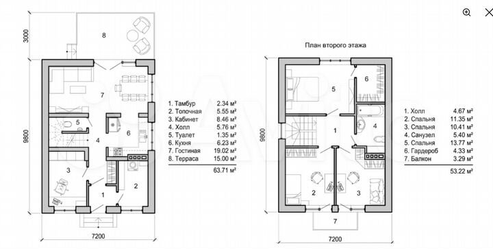 Дом 110 м² на участке 10 сот.