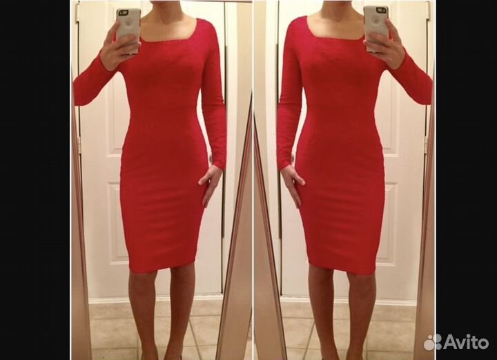 Платье-футляр кружевное Emage XS 40 новое