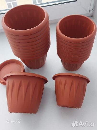 Наборы пластиковых горшков