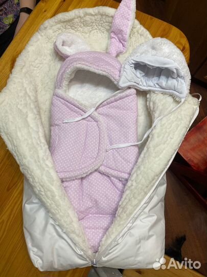 Зимний конверт на выписку