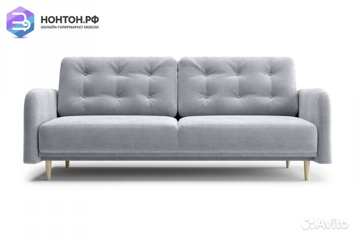 Диван книжка Париж серый