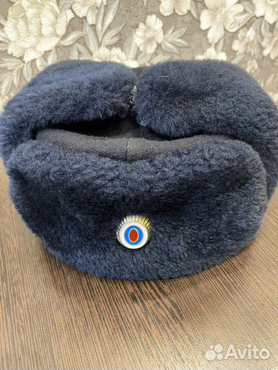 Мужская зимняя шапка полиция