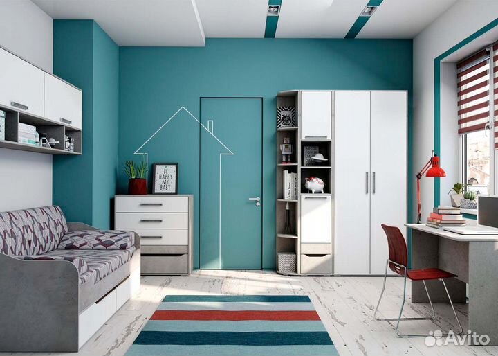 Стол письменный мс Грей (Цемент светлый) в Новосиб