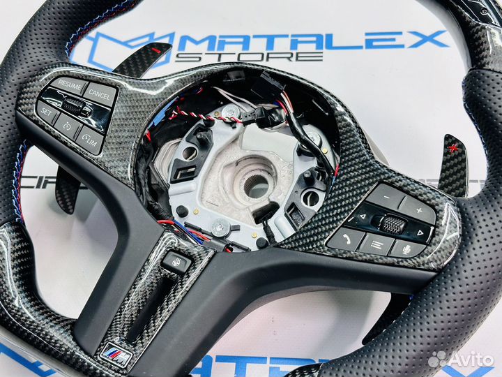 Руль карбон BMW X5 G05, максимальная комплектация