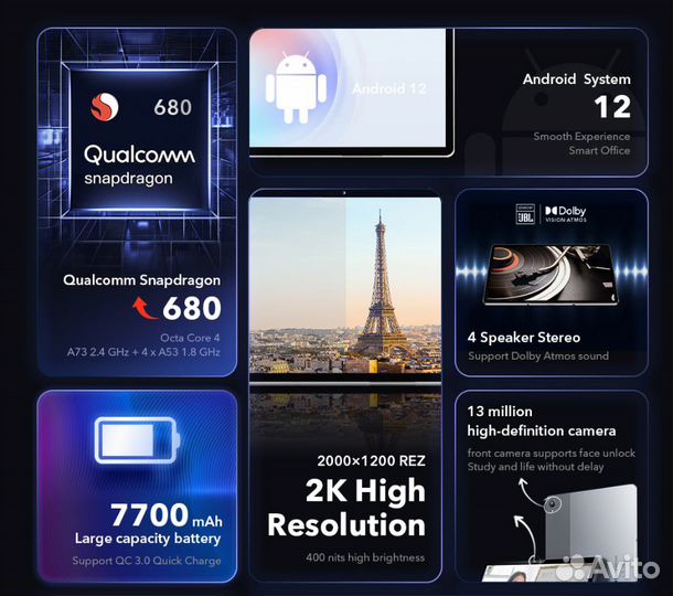 Lenovo Tab P11 (2022) 4\64 2K WiFi + чехол