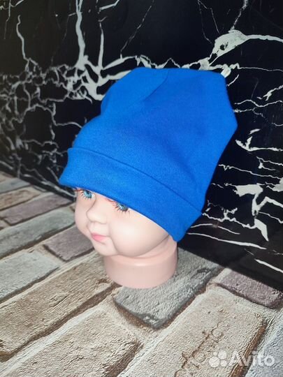 Шапка для малыша 0-6 месяцев