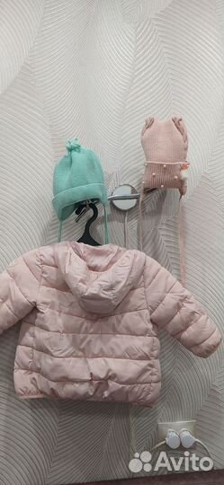 Куртка весна на синтепоне р 92и шапки